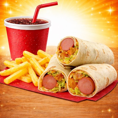 Hot Dog Wrap Combo