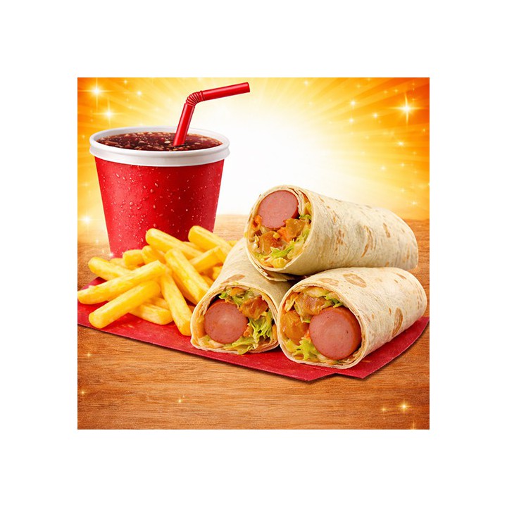 Hot Dog Wrap Combo