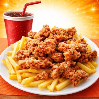 Poulet Popcorn Combo
