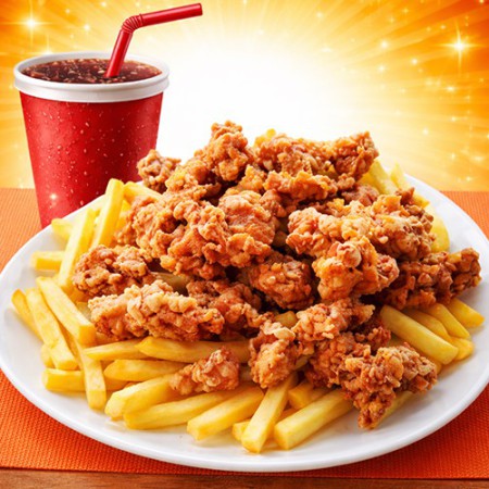 Poulet Popcorn Combo