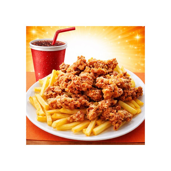 Poulet Popcorn Combo