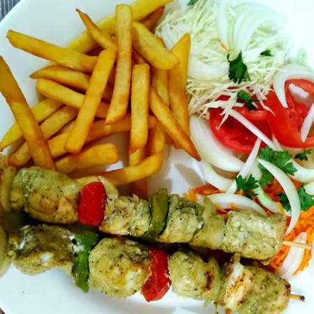 Lotte Frites et Salade