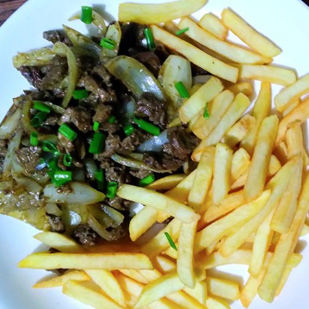 Emincé de Boeuf et Frites